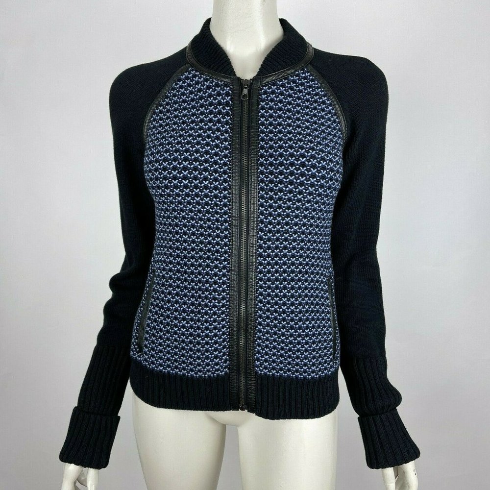 Rag & Bone Sabina Raglan Zip-Up Sweater Jacket